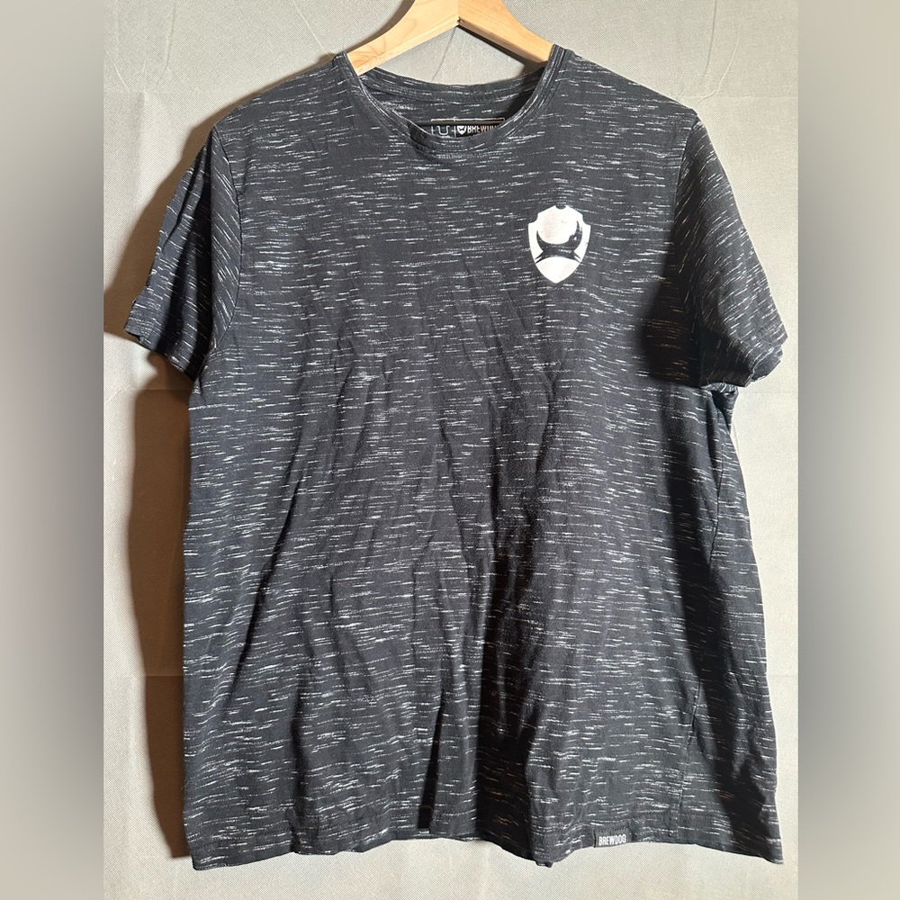 Brewdog brewery shirt size large grey Henley tahirt